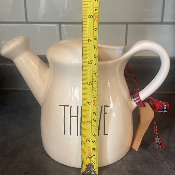 NWT Rae Dunn Ceramic THRIVE Watering Can - Picture 6 of 6